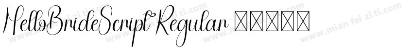 HelloBrideScript Regular字体转换